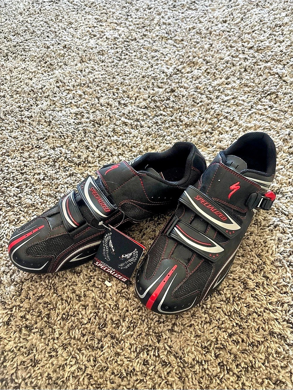 Specialized Comp Road Cycling Shoes Black & Red EU 46.5